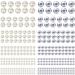 1982Pcs Self Adhesive Pearls and Rhinestones Stickers  Shynek Stick on Pearls  Stick on Face Jewels Gems for Hair  Face  Makeup  Crafts  Scrapbooking Embellishments  6 Sizes