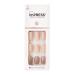 KISS IMPRESS PRESS-ON MANIKUNE EVANESCE Short length square with pureefit technology including preparatory pad mini-file nail shaft tab and 30 artificial nails