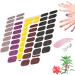 Sarafine Nail Strips Glam Gelz Nail Sticker Sarafine Nail Strips Kit Sarafine Starter Kit Gel Nail Strips Classic French Easy to Apply & Remove (E)