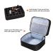 KGMCARE Double-Layer Nail Polish Storage Organizer Case - Holds 30 Bottles (15ml) - Geometric PU Leather - Black - Buy Online on GoSupps.com