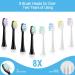 Buy Electric Whitening Sonic Toothbrush - Dual Handles 8 Brush Heads 48 000 VPM 3 Modes Smart Timers - Long Lasting Battery for Adults & Kids - Buy Online on GoSupps.com