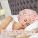 Welrog Satin Hair Hood for Women - Double-Sided Silk Bonnet for Hair Protection - Sleep Hood - Pink/Light Pink - Buy Online on GoSupps.com