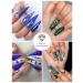Kalolary Green Nail Rhinestones and Blue Crystal Gems Set - Nail Art Decoration Kit with Tweezer and Picker for DIY Acrylic Nails - Buy Online on GoSupps.com
