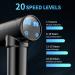 Deep Tissue Massage Gun with 11 Heads & 20 Speeds - Pain Relief & Relaxation Tool for Sore Muscles, Back, Neck - Black - Buy Online on GoSupps.com