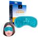 Gel Eye Mask - Hot or Cold Compress Pack Eye Therapy | Cooling Eye Mask for Dark Circles & Puffiness Puffy Eyes Dry Eyes Headaches Migraines Sinus - Reusable Eye Face Mask | Ergo Gel Bead (Blue)