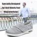 Men's Diabetic Air Cushion Slip-On Walking Shoes - Orthopedic Support for Swollen Feet - Velcro Closure - Black - Buy Online on GoSupps.com