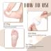 Tondiamo 20-Piece Metatarsal Felt Foot Pads - Ball of Foot Cushions for Women & Men - Heel Insoles for Pain Relief - 1/4 Inch Thick Off-White - Buy Online on GoSupps.com