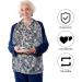 HACLEN Adult Bib Dining Scarf 2 Pieces Flowery Design Washable Mealtime Clothing Protectors Adult Bibs for Elderly Women 1 - Buy Online on GoSupps.com