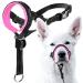 Goodboy Dog Halver with Service belt - prevents heavy pulling on a leash - padded halter for small medium -sized and large dog sizes - halter neck band with training instructions pink size 2 (pack of 1)