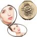 Retro Metal Compact Mirror 1x/2x Magnification - Bronze, Foldable & Portable - Buy Online on GoSupps.com