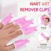 TsMADDTs Acrylic Nail Soak Off Clips - 30pcs Reusable Gel Nail Polish Remover Clips in Pink, Purple, White | Nail Clips for Polish Removal - Buy Online on GoSupps.com