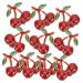 NUOBESTY 10pcs Fruit Drop Oil Pendant Fashion Necklace Cherry Charms Miniture Decoration Water Bottle Accessories Fruit Charms Diy Supplies Charms for Diy Craft Jewlery Metal Jewelry Alloy