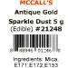 McCall's Edible Sparkle Diamond Antique Gold Lustre Dust Cake Decorating Glitter - 5 g - Made in Canada - Buy Online on GoSupps.com
