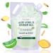 Made in France Aloe Vera & Ginger Gel Moisturizing Refreshing and Firming With Fresh Organic Aloe Leaves Spain For Face Body & Hair After Sun Shaving Tired Legs 2000 ml
