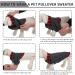 Cit toile Warm Dog Sweater | Turtleneck Knitting for Autumn/Winter | Stylish Puppy Coat with Linen Holes | Gray Large Size for Small to Medium Pets - Buy Online on GoSupps.com