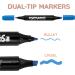 Super Markers 20 Dual Tip Fabric & T-Shirt Marker Set - 20 Permanent Ink Colors - Buy Online on GoSupps.com