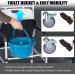 Wheelchair for Outdoor 4 in 1 Wheelchair with Commode Brakes Casters Aluminum Alloy Wheelchair for Elderly Injured and Disabled Wheel Chair(B) - Buy Online on GoSupps.com