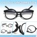 2 Packs Makeup Reading Glasses for Women - Flip Down & Flip Up Magnifying Readers - Double Lens Black & Green 2.5x - Buy Online on GoSupps.com