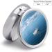 Round Pill Box - White Boat on Blue Sea Print | 3 Compartment Portable Pill Organizer | Decorative Metal Pocket Medicine Case - Style 33 - Buy Online on GoSupps.com