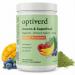 optiverd Greens Superfood Powder with Probiotics & Enzymes Detox Gut Health Energy & Immune Support Organic Vegan Gluten-Free 30 Servings Mango Flavor