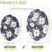 3-Pack Cleaning Kitchen Sponges Oval Watercolor Daisy Flowers Kitchen Cellulose Dishwashing Wood Pulp Cotton - Buy Online on GoSupps.com