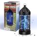 Insect destroyers electrical fly trap interior UV fly catcher electrically inside mosquito lamp small and safe mosquito trap outside energy -efficient for garden kitchen eliminate mosquitoes moths