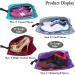 YAMIU Travel Shoe Bags Set of 4 - Waterproof Nylon with Zipper for Men & Women - Grey Green Red Purple - 4-pack - Buy Online on GoSupps.com