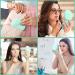 Compact Rechargeable Lighted Makeup Mirror - 1X/10X Magnifying, 10 LED Lights, Portable Handheld Mirror for Travel, Purse, and Handbags - Large 5 Double-Sided Folding Mirror (Green) - Buy Online on GoSupps.com