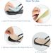 2 Pairs Pigskin High Heels Sandals Insoles for Plantar Fasciitis & Bone Spur Relief | Self-Adhesive Heel Cups for Women 8-12 | No-Slip Support Cushion Inserts - Buy Online on GoSupps.com