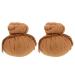 Ipetboom Thai massage balls 2 pieces Thai herbal compress ball Warmwood Warmy Waterwood Aroma massage spa product Chinese Moxa bag for spa athletes brown