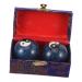 Beaupretty 1 set of handbaoding balls Massage Massage Balls Small hand-rolling balls Reusable metal balls Hand rolling balls Handballs Metal Older Cloisonne Massage iron