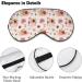 Light-Blocking Pink Pumpkins Floral Sleep Mask | Comfortable Eye Mask for Women | Adjustable Blindfold for Men | Fall Sleep Accessory - Buy Online on GoSupps.com