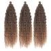 22 Inch Deep Twist Crochet Hair - 3 Pack Ocean Wave Curly Bohemian Braids | Synthetic Hair Extensions for Women & Girls - T27# - Buy Online on GoSupps.com