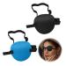 2pcs Eye Patches Adjustable Medical Eye Patches for Adults & Kids Comfortable Eye Patches for Kids Left & Right Eye with 3D Groove Design for Surgery Recovery Period Daily Use (Black Blue)