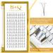 4D-0.10-C 10mm Pre Made Fan Eyelash Extensions | Long Stem Russian Volume Lashes - Buy Online on GoSupps.com