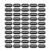 Jeffrey wig clips metal u-shape combs with soft rubber shot wig for hair extensions for tinkering (black) 50 pieces (1 piece)