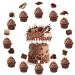 25 Pcs Chocolate Cake Decorations Chocolate Cake Topper Cupcake Toppers for Chocolate Birthday Decorations Chocolate Party Decorations Birthday Party Supplies