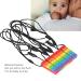 5PCS BPA-Free Baby Teeth Toys - Silicone Rainbow Building Blocks & Chewing Rings for Teething Relief - Buy Online on GoSupps.com