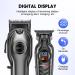 Professional Hair Clippers Set for Men - Cordless USB Rechargeable Barber Kit with LED Display - Perfect Hair Cutting Gifts (Black - Buy Online on GoSupps.com