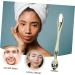 Frcolor Eye Cream Pent Massager & Face Roller - Multi-Functional Eye Massage Device with Spatula & Spoon - Golden 8x1cm - Buy Online on GoSupps.com