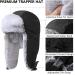 GADIEMKENSD Winter Ushanka Trapper Hat | Unisex Black | Ear Flap Chin Strap | Size 6 3/4-7 1/4 - Buy Online on GoSupps.com
