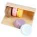 Se Sentir Macaron Soap Gift Set of 5 - Handmade All Natural Soap Bars in Wood Case for Women | Lavender, Rose, Citrus, Cappuccino, Santorini Blue | Stocking Stuffers - Buy Online on GoSupps.com