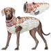 Kuoser warm dog jacket reflective dog coat windproof dog coat for small dogs fashion dog coat large dogs dogs winter coat dog coat with dishes red xxxl 3xl red