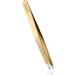 Rubis Gold-Plated Stainless Steel Tweezers | Professional Eyebrow Plucking - ProGrip Gold - Buy Online on GoSupps.com