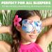 Hercicy 6 Pcs Hawaiian Floral 3D Contoured Sleep Mask - Adjustable Straps, Soft Blindfold Cover for Men, Women - Perfect for Sleeping, Travel, Yoga - Buy Online on GoSupps.com