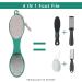 Unaone 4 in 1 Foot File Pedicure Kit - Callus Remover & Manicure Tool for Home Foot Care - Green - Buy Online on GoSupps.com
