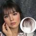 Bangs Hair Clip Lifelike Hair Extensions Wispy Bangs Clip Dark Brown Fake Air Bangs Fringe Refine Facial Contour 3D Real Human Hair Bangs for Daily Wear - Buy Online on GoSupps.com