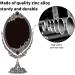 DADEA Vintage Makeup Mirror Vintage Vanity Mirror Double Sided Mirror Makeup Mirror Vintage Twosided Zinc Alloy Durable Hand Mirror for Home Bathroom Bedroom Dressing Table(Small) - Buy Online on GoSupps.com