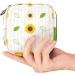 Sunflower Stripe Menstrual Pad Storage Bag - Portable Sanitary Napkin Pouch for Women - Color 8 - Buy Online on GoSupps.com