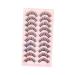 FRCOLOR 10 Pairs Dd Volume False Eyelashes Color Lashes Fake Eyelashes Natural Look Lashes with Color Faux Eyelashes Girls Eyelash Colored Eyelashes Women Fake Miss Make up Supplies